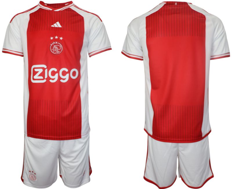 Men 2023-2024 Club AFC Ajax home blank red Soccer Jersey
